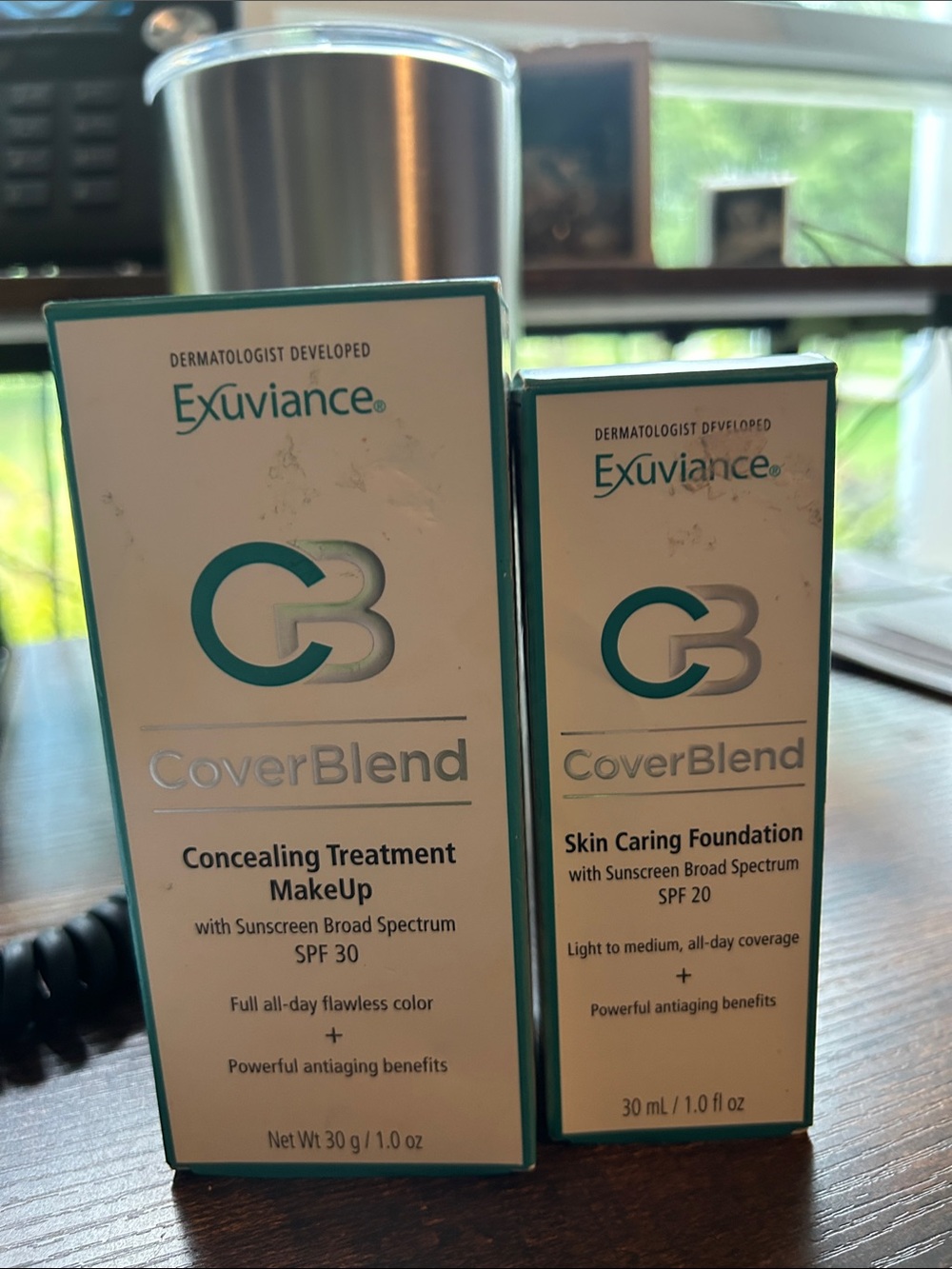 Exuviance CoverBlend Concealing Treatment Makeup - in Warm Beige